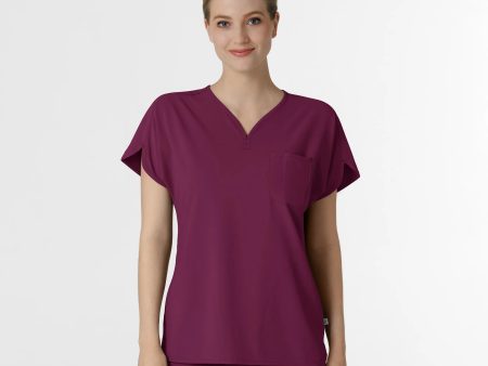 Wink Women s RENEW Dolman Scrub Top - Wine Online Hot Sale