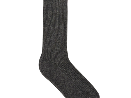 Zera Cashmere Graphite Socks on Sale