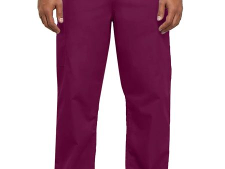 Cherokee Unisex 3-Pocket Drawstring Cargo Pant - Wine Hot on Sale