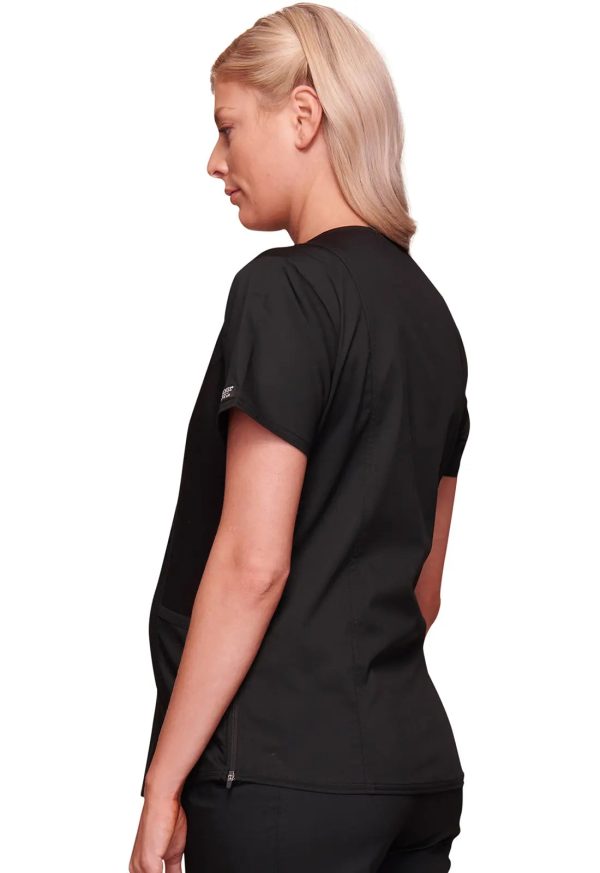 Cherokee Maternity Mock Wrap Top - Black For Cheap