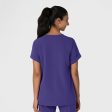 Wink Women s Drop Shoulder Boxy Scrub Top - Grape For Discount