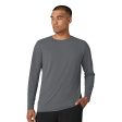 Wink Men s Performance Long Sleeve Tee - Pewter For Discount