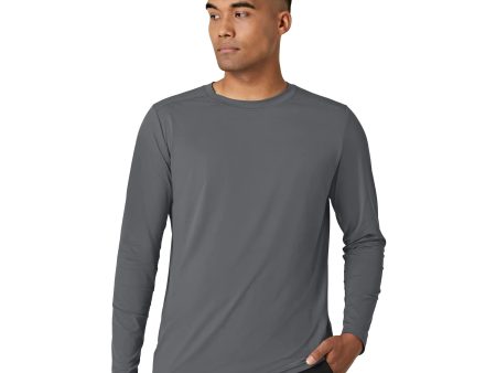 Wink Men s Performance Long Sleeve Tee - Pewter For Discount