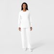 Wink Unisex Snap Front Jacket - White Supply