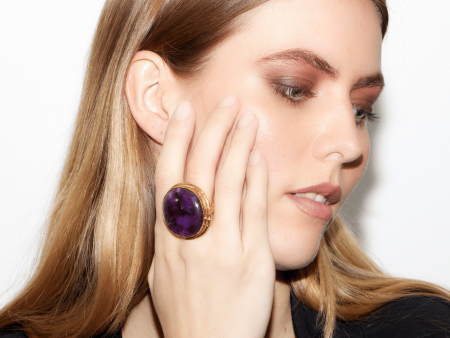 Macaron Amethyst Ring Online Sale