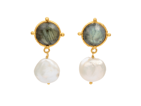 Diane Labradorite Earrings For Cheap