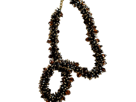 Abstract Twisted Necklace in Brown Sale