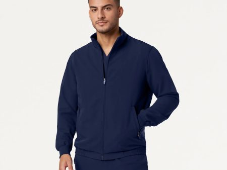 Jaanuu Men s Wolfe Everyday 6-Pocket Scrub Jacket - Midnight Navy Online Hot Sale