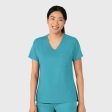 Wink Women s Tuck-In Scrub Top - Teal Fashion