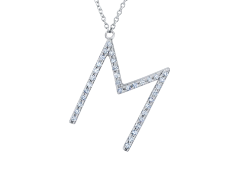 Alphabet Pave Necklace Online Hot Sale