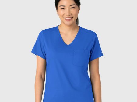 Wink Women s Tuck-In Scrub Top - Royal Blue Sale