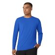 Wink Men s Performance Long Sleeve Tee - Royal Blue For Sale