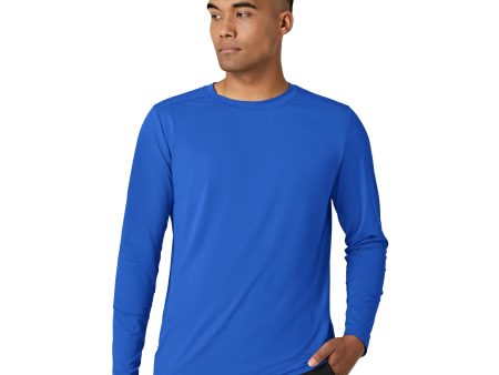 Wink Men s Performance Long Sleeve Tee - Royal Blue For Sale