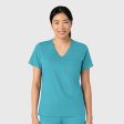 Wink Women s Tuck-In Scrub Top - Teal Fashion