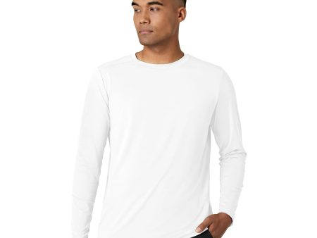 Wink Men s Performance Long Sleeve Tee - White Sale