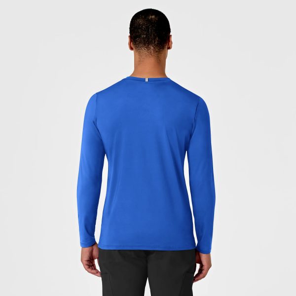 Wink Men s Performance Long Sleeve Tee - Royal Blue For Sale