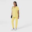 Wink Women s Drop Shoulder Boxy Scrub Top - Sunshine Yellow Online now