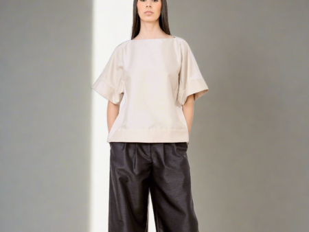 Wide Leg Colorblock Pants Online