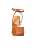 Virgo Asymmetric Sandal in Tan on Sale