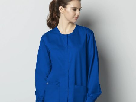 Wink Unisex Snap Front Jacket - Royal Blue Online