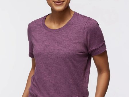 Jaanuu Women s Puff-Sleeve Lounge Top - Heather Blackberry Discount