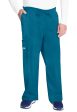 Cherokee Unisex 5-Pocket Drawstring Cargo Pant - Caribbean Blue For Discount