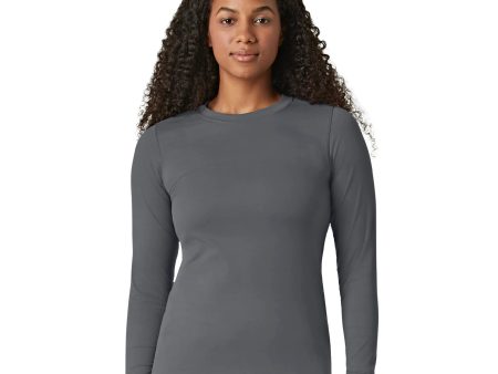 Wink Women s Performance Long Sleeve Tee - Pewter For Discount