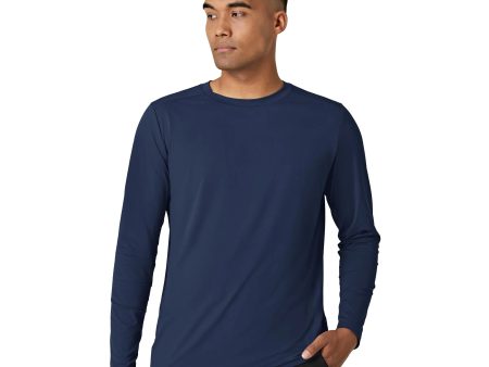 Wink Men s Performance Long Sleeve Tee - Navy Fashion