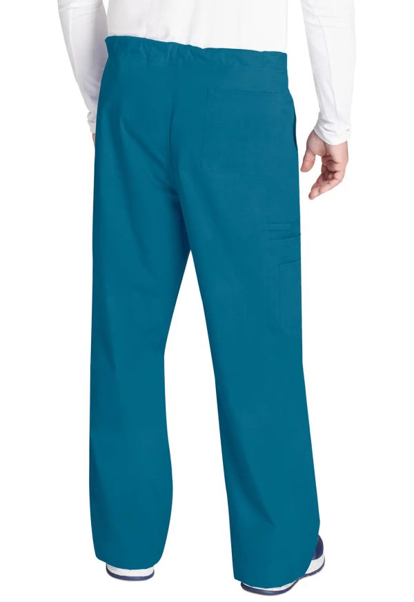 Cherokee Unisex 5-Pocket Drawstring Cargo Pant - Caribbean Blue For Discount