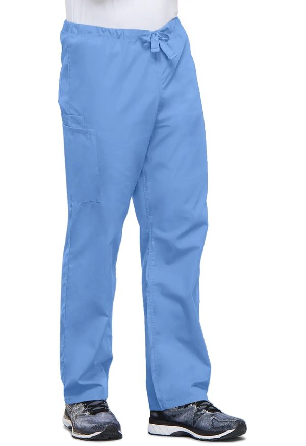 Cherokee Unisex 3-Pocket Drawstring Cargo Pant - Ceil Blue Supply