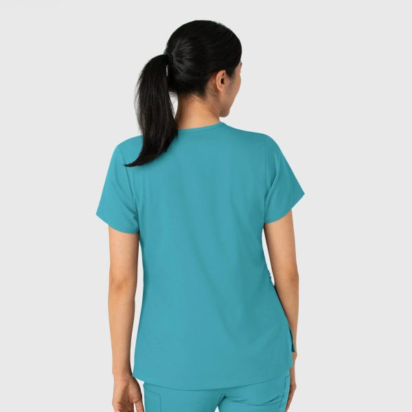 Wink Women s Tuck-In Scrub Top - Teal Fashion