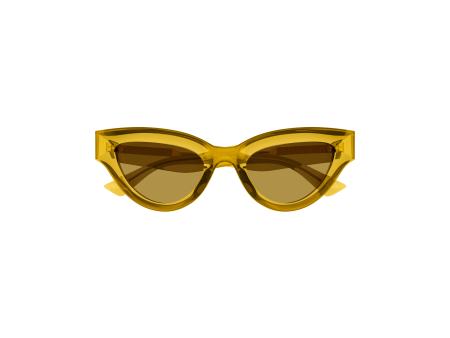 Yellow Dropped Lens Cat Eye Sunglasses For Discount