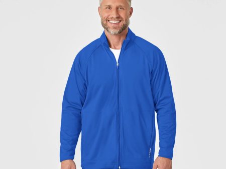 Wink Men s Fleece Full Zip Jacket - Royal Blue Hot on Sale