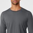 Wink Men s Performance Long Sleeve Tee - Pewter For Discount