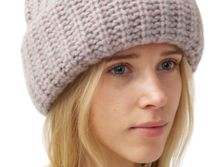 Becka Soft Pink Beanie Hot on Sale