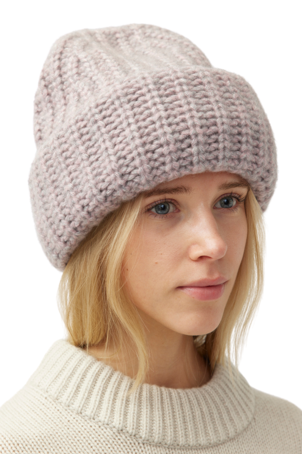 Becka Soft Pink Beanie Hot on Sale