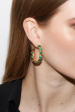 Candies Malachite Hoop Earrings For Sale