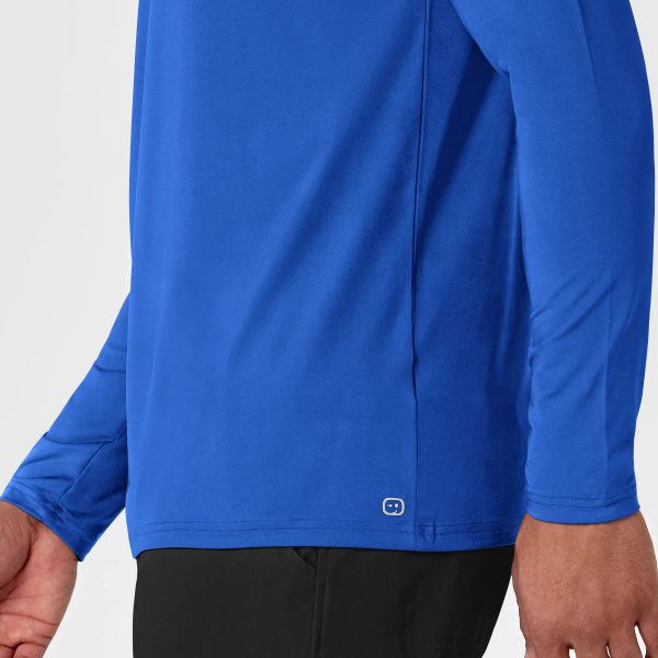 Wink Men s Performance Long Sleeve Tee - Royal Blue For Sale